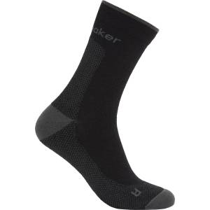 Icebreaker Мъжки туристически чорапи Icebreaker Merino Hike+ Ultralight Quarter Walking socks - Black / Obsidian - размер 42-44 (EU) (201-9231-0112)