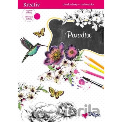 Ditipo a.s. Třpytivé omalovánky Paradise