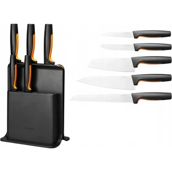 Fiskars Bambusový blok s pěti noži černý 1057554