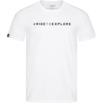 Tričko PELLS Journey s logem #RIDETOEXPLORE White
