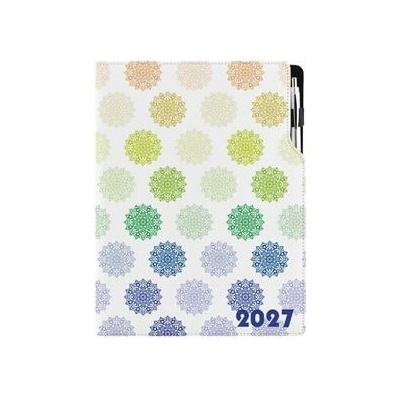 Design A4 denní 2027 Mandala barevná