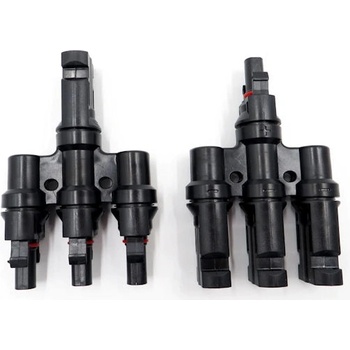 Image 1 of Конектори тройни за фотоволтаичен соларен панел mc4 -комплект, mxt3, 1t3 50a