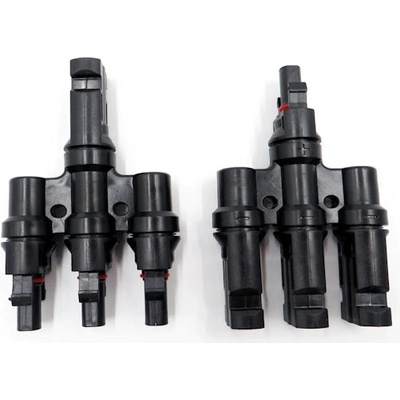 Конектори тройни за фотоволтаичен соларен панел mc4 -комплект, mxt3, 1t3 50a