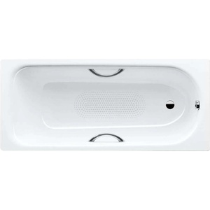 KALDEWEI Advantage - Правоъгълна вана Saniform Plus Star 333, 160x75 см, с отвори за дръжки, противоплъзгащо покритие по цялата повърхност, бяла 133334010001 (133334010001)