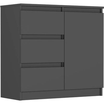 Framire Komoda antracit 80 x 76 x 33 cm R-80-S3
