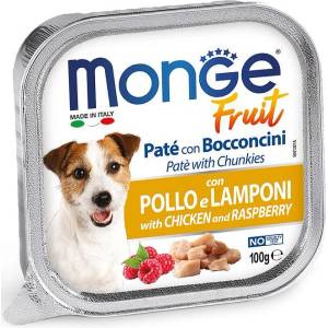Monge Fruit Paté and Chunkies with Chicken and Raspberry - пастет с пилешко месо и малини 100 гр