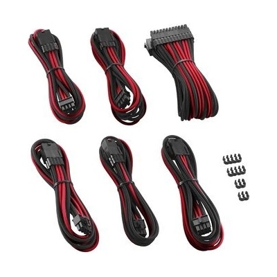 CableMod PRE ModMesh Kábel Extension Kit - čierno-červená CM-PCAB-BKIT-NKKR-3PK-R