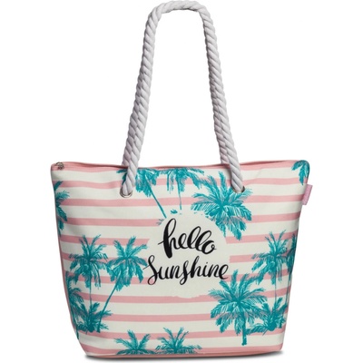 Fabrizio plážová taška Hello Sunshine 22 L biela