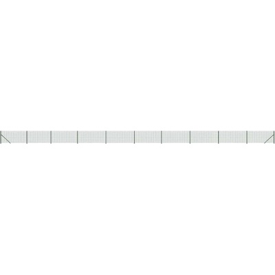 Oplocení se patkami sloupků, zelený, 1,1 x 25 m