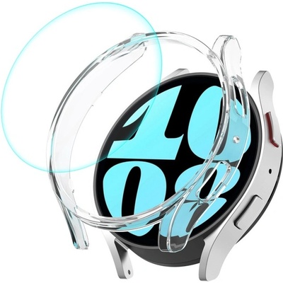 ENKAY PC FULL COVER Plastový kryt so sklom pre Samsung Galaxy Watch6 44mm priehľadný 65806