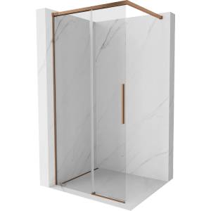 Mexen Rox душ стена Walk-in 110 x 200 cm, прозрачно 8 mm, розово злато - 8C2-110-003-60-00 (8C2-110-003-60-00)