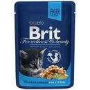 Brit Premium Cat Kitten Chicken Chunks 24 x 100 g