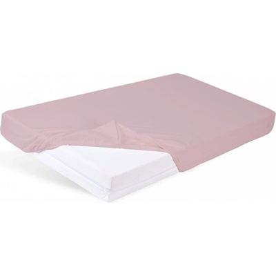 Baby Matex Prostěradlo s gumkou Bamboo Růžové 60x120