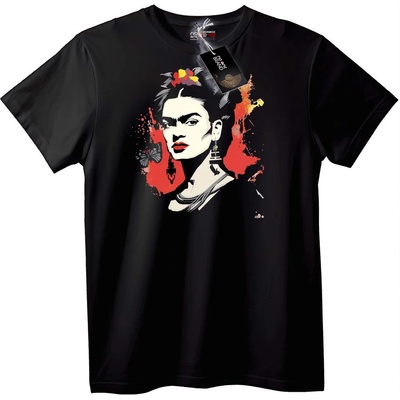 NOONEBRAND Тениска арт на Frida Kahlo - 4XL, White