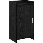 vidaXL Шкаф за обувки Черен дъб 48 x 36 x 92 см Инженерна дървесина (8011332)