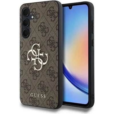 GUESS Кейс Guess 4G Big Metal Logo за Samsung Galaxy A35, кафяв (3666339259600)