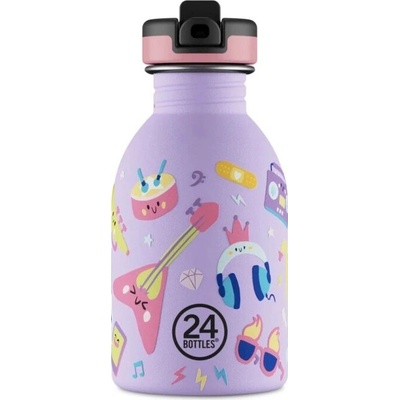 24 Bottles Nerezová dětská láhev Music Friends 250 ml