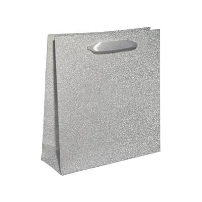Šperky4U Papírová dárková taška stříbrná KR1024-ST – Zboží Dáma