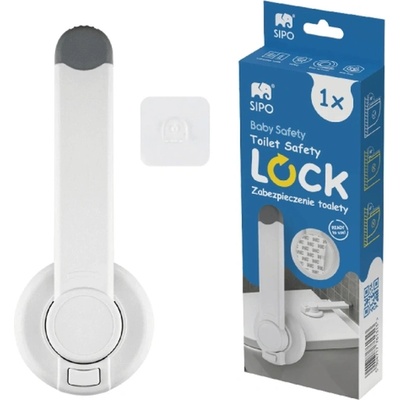 Sipo Предпазен механизъм за тоалетна седалка Sipo - Бял (SBS-TL1)