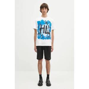 Helmut Lang Памучна тениска SCRIBBLE. T2. MAL. LT (P02HM509)