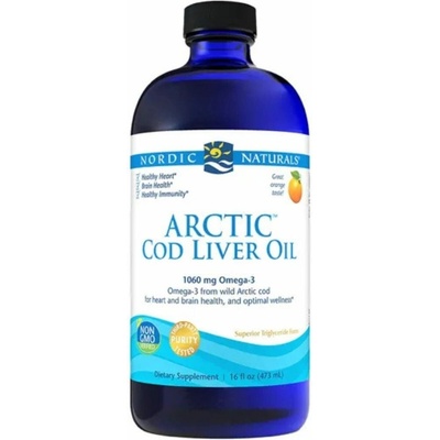Nordic Naturals Arctic Cod liver oil olej z tresčej pečene Pomaranč 473 ml