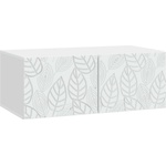 vidaXL Стенно монтиран ТВ шкаф 98 x 41 x 30 см Бяло (898865)