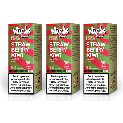 Nick SW STRAWBERRY KIWI 10 ml 16 mg 3 ks