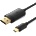 Vention USB-C - DisplayPort, (4K, черен), 2 м, кабел