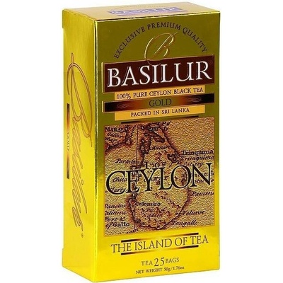 Basilur Černý čaj Island of Tea Gold porcovaný bez přeb25 sáčků