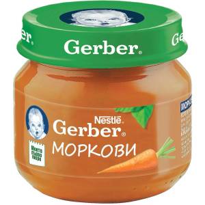 Gerber пюре от моркови - 80 г