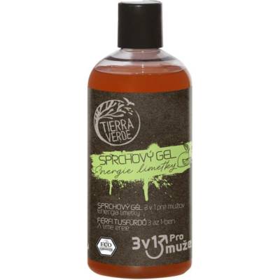 TIERRA VERDE sprchový gel 3 v 1 pro muže Energie limetky 500 ml