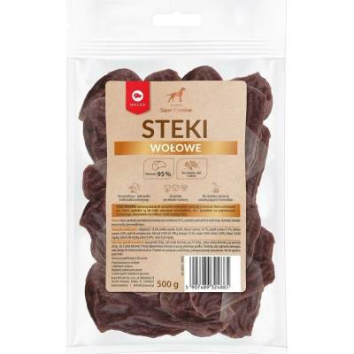 MACED Beef steaks pochoutka pro psy 500 g