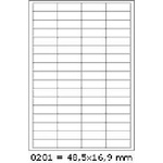 CDRmarket Самозалепващи етикети 48, 5 x 16, 9 мм, 68 етикета, A4, 100 листа (R0ECO.0201A, 227024)