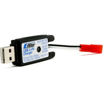 E-flite nabíječ LiPo 500mA JST USB EFLC1010 3.7 V