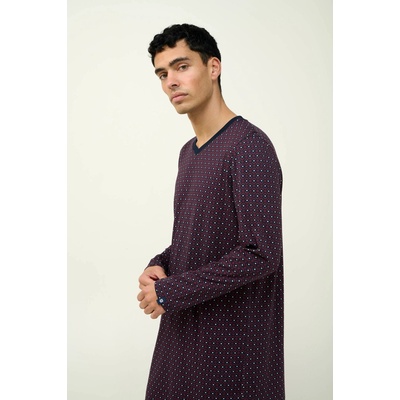 Vamp pánská noční košile dlouhý rukáv 23605 blue