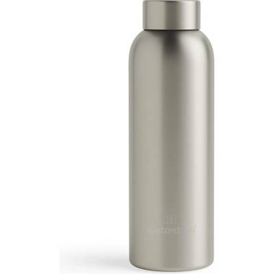 Waterdrop termo nerezová lahev metalická 600 ml Šedohnědá matná