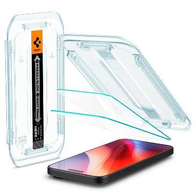 Glas. tR EZ Fit Tempered Glass 2 Pack - 2 броя стъклени защитни покрития за дисплея на iPhone 16 Pro (прозрачен)