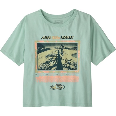 Patagonia Дамска тениска Patagonia Women's Run Like Roots Easy Cut T-Shirt - Thin Ice - размер XXL (916-6173-0116)