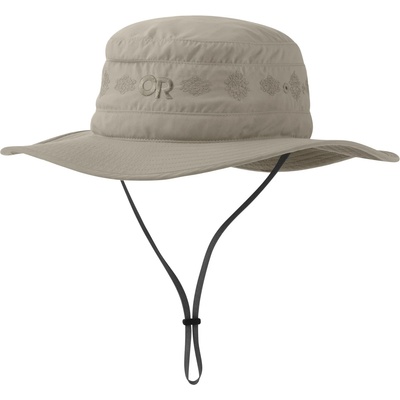 Outdoor Research Дамска шапка Outdoor Research Women's Solar Roller Sun Hat Sun hat - Khaki / Rice Embroidery - размер L 57-59 cm (904-1973-0113)