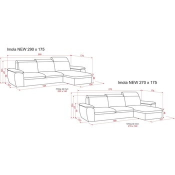 Image 1 of Kovastyle Ъглов диван Imola, с дамска А*