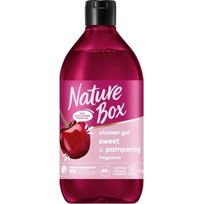 Nature Box pečující sprchový gel s exotickou vůní oliv 385 ml