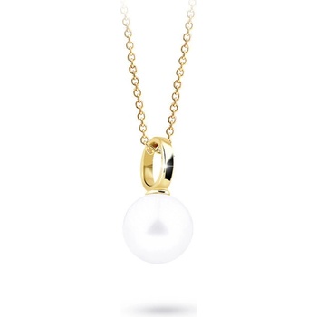 Cutie Jewellery Zlatý prívesok s perlou Z3025Z Biela