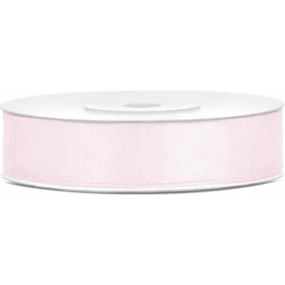 Saténová stuha pudrově růžová 12 mm x 25 m