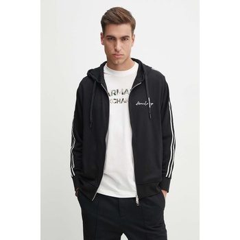 Giorgio Armani Суичър Armani Exchange в черно с качулка с апликация 8NZMSH Z9N1Z (8NZMSH.Z9N1Z.NOS)