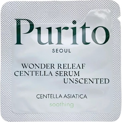 PURITO Wonder Releaf Centella Serum Unscented (sample) - Серум без аромат с екстракт от Центела Азиатика 1мл (sample)