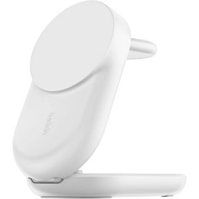 Belkin BOOSTCHARGE PRO настолно зарядно устройство 3 в 1, 25 W, Qi2, БЯЛО WIZ037KQWH (WIZ037KQWH)