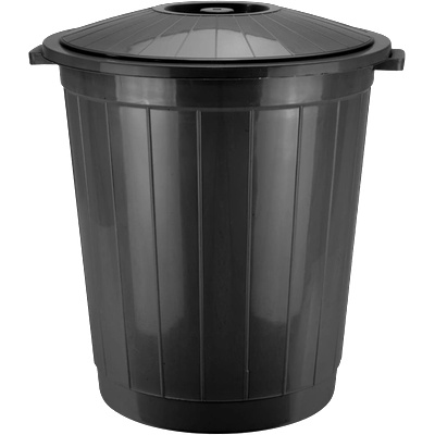 HORECANO cleaning-Кош за смет с капак 70l ЧЕРЕН (hc-33485) (0133485)
