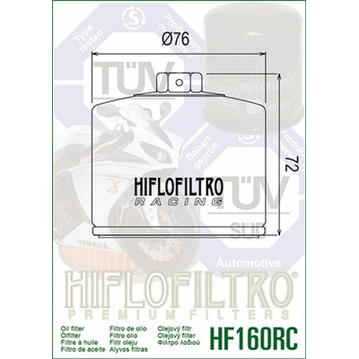 Hiflofiltro Olejový filtr HF160RC – Sleviste.cz