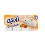 Q Soft Тоалетна хартия Q Soft (8 бр. /ролка) 3-слойна прасковена