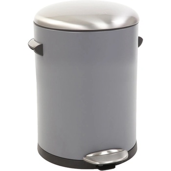 EKO-Europe Кош за отпадъци EKO BELLE DELUXE с педал (3 л) - сив (EKO 921703 - Grey)